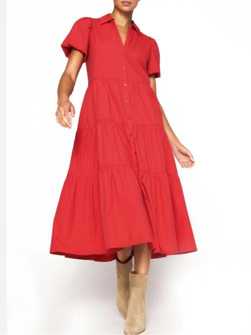 Brochu Walker Red Havana Dress - Picture 2 of 16